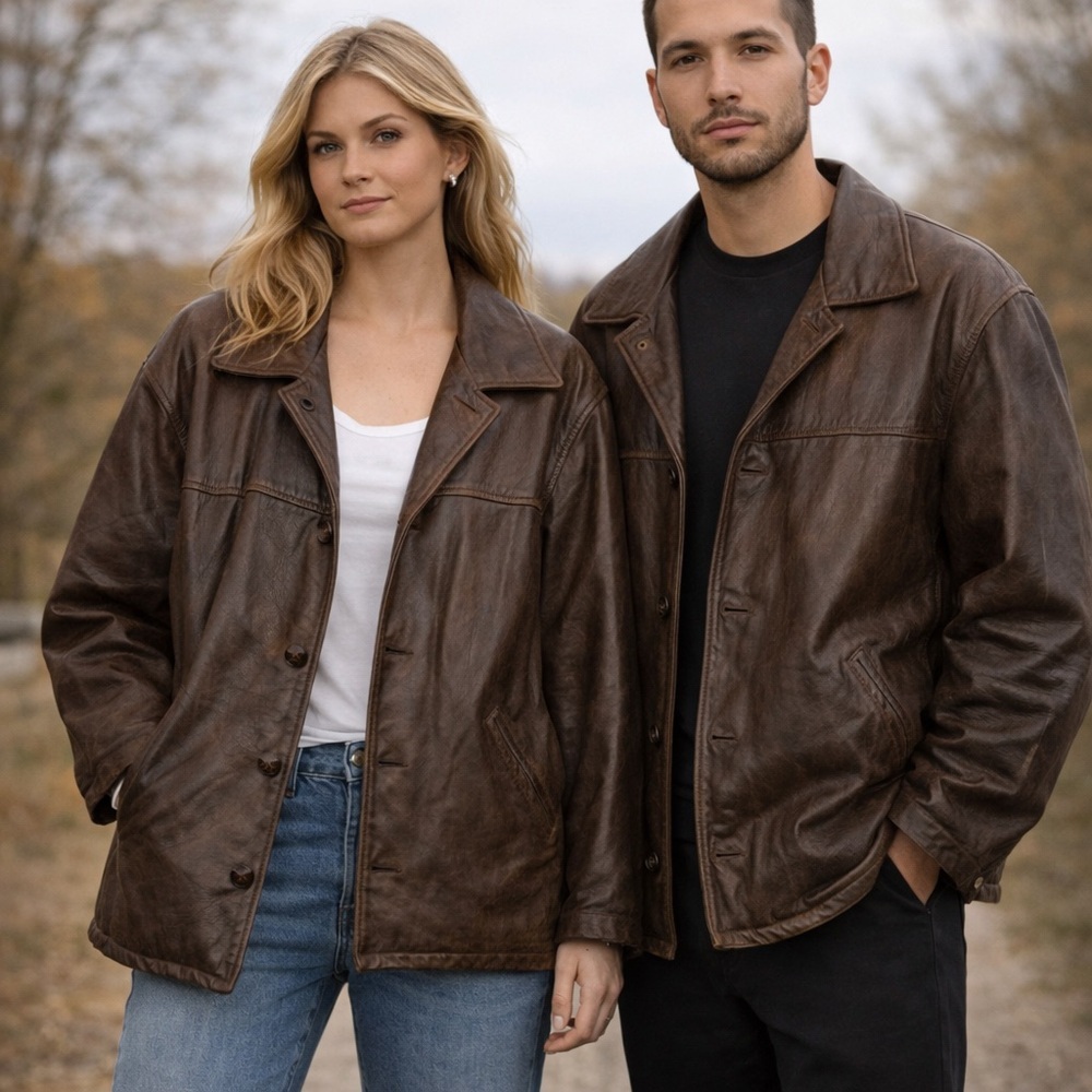 Rod & Christensen Vintage Leather Jacket | Oversized Gender-Neutral Classic